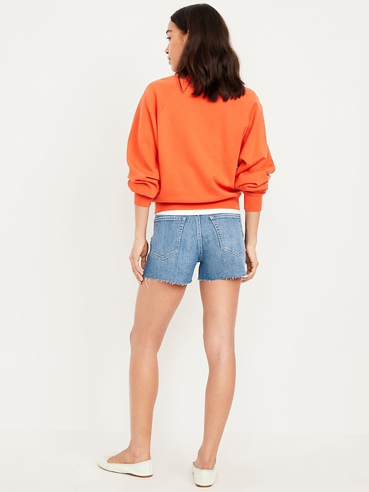 Image number 3 showing, High-Waisted OG Jean Cut-Off Shorts -- 3-inch inseam