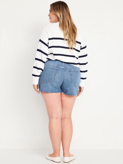 Image number 8 showing, High-Waisted OG Jean Cut-Off Shorts -- 3-inch inseam