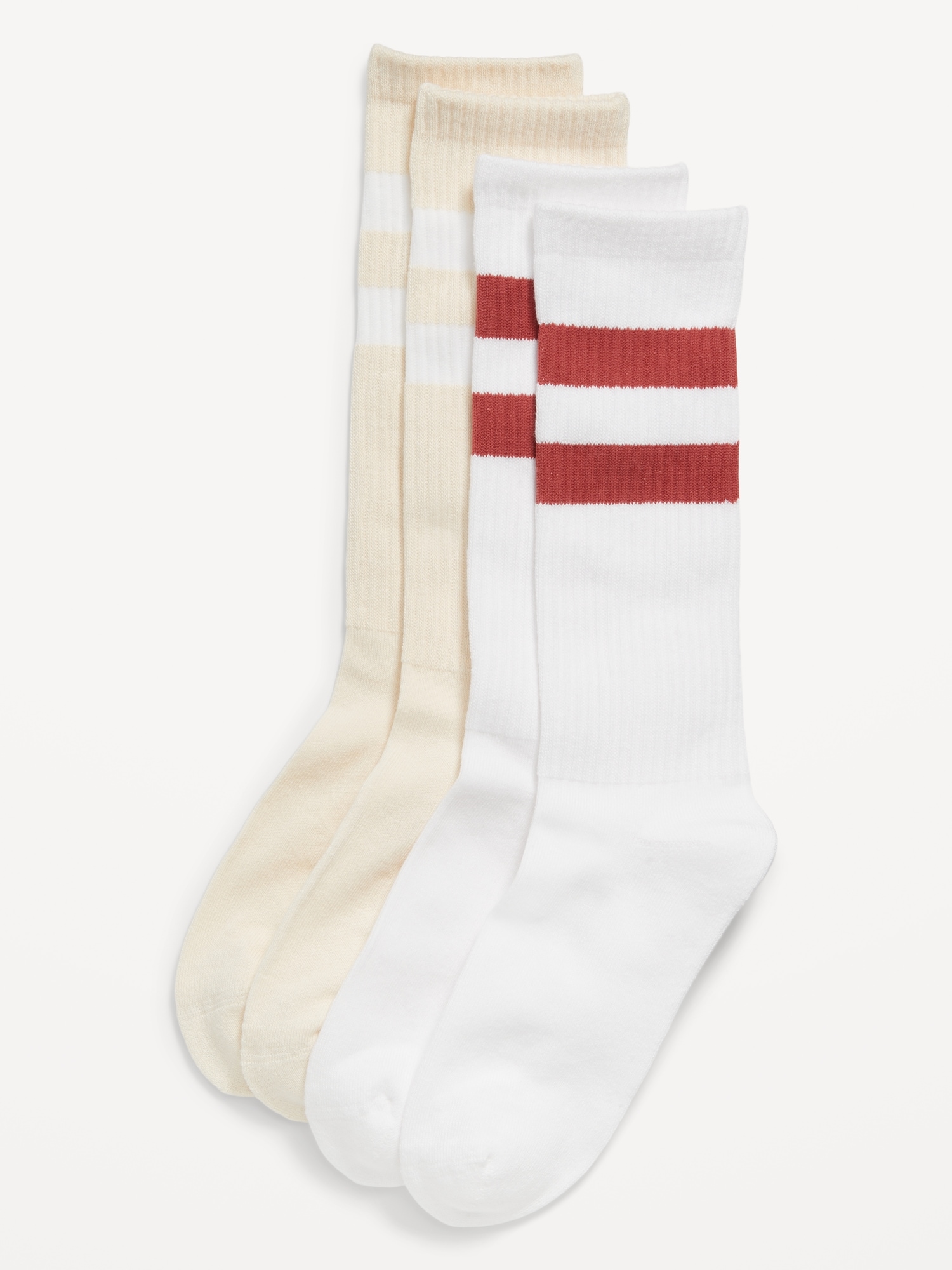 2-Pack Striped Crew Socks