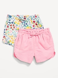 Image number 1 showing, Dolphin-Hem Shorts 2-Pack for Toddler Girls