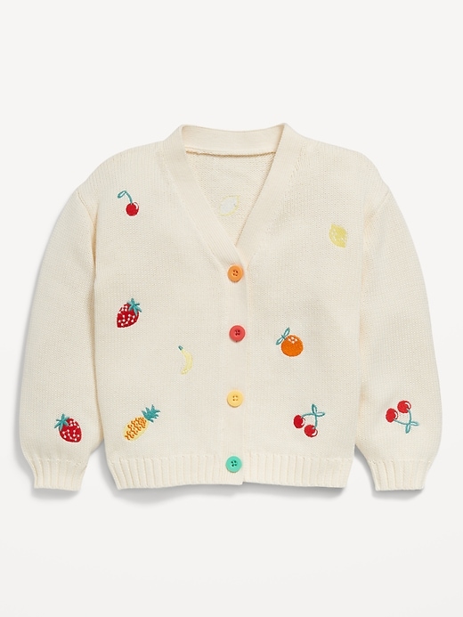 View large product image 1 of 1. Embroidered Button-Front Cardigan Sweater for Toddler &amp; Baby