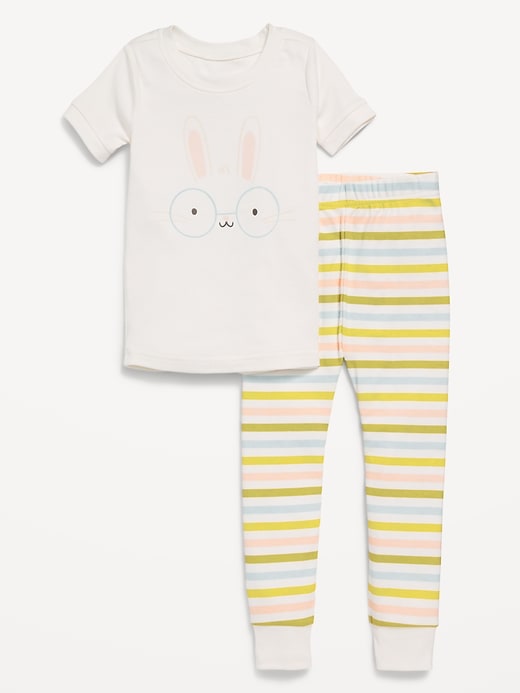 View large product image 1 of 1. Unisex Snug-Fit Printed Pajama Set for Toddler &amp; Baby