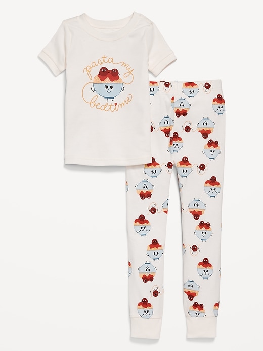 View large product image 1 of 2. Unisex Printed Snug-Fit Pajama Set for Toddler &amp; Baby