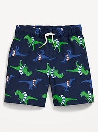 Image number 1 showing, Printed Swim Trunks for Toddler Boys