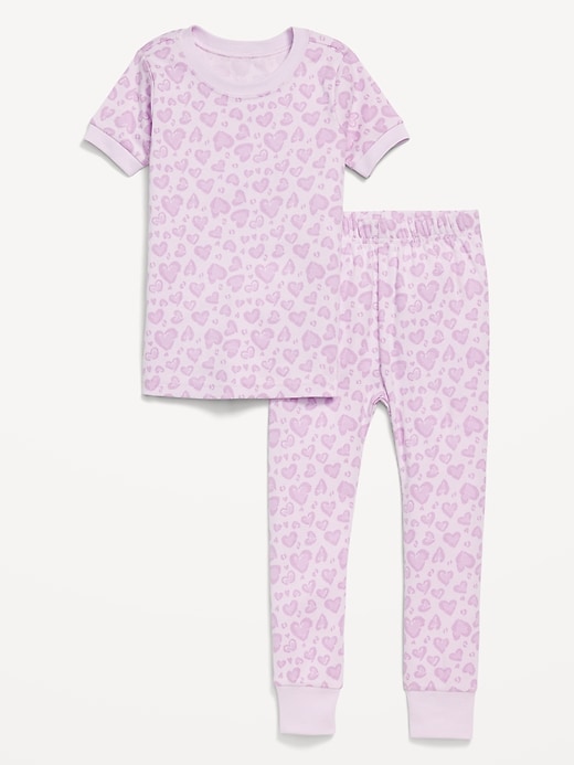 View large product image 1 of 2. Printed Snug-Fit Pajama Set for Toddler Girls