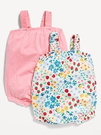 Image number 1 showing, Sleeveless One-Piece Romper 2-Pack for Baby