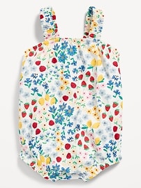 Image number 1 showing, Printed Sleeveless One-Piece Romper for Baby