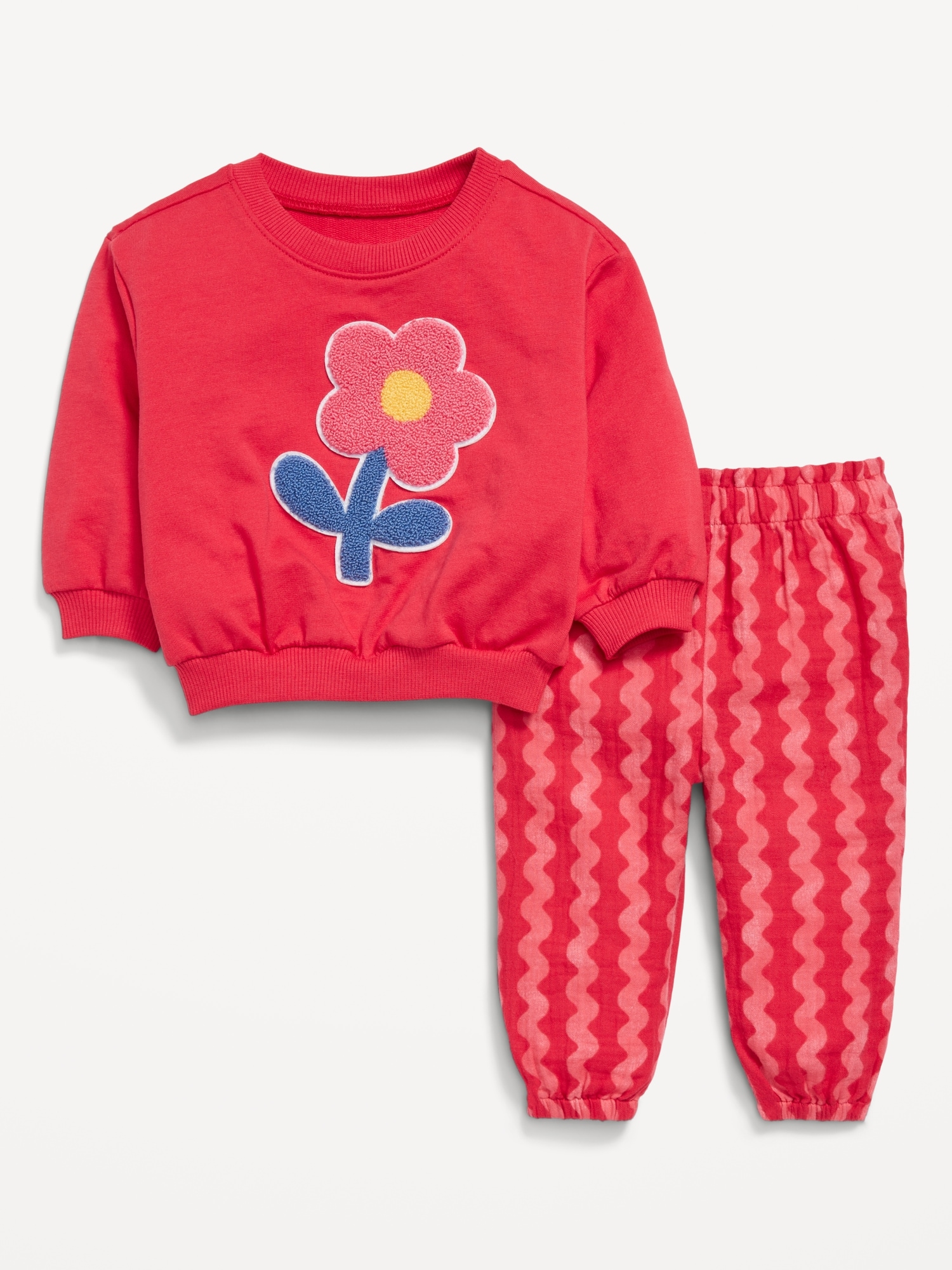 Graphic Sweatshirt and Pants Set for Baby