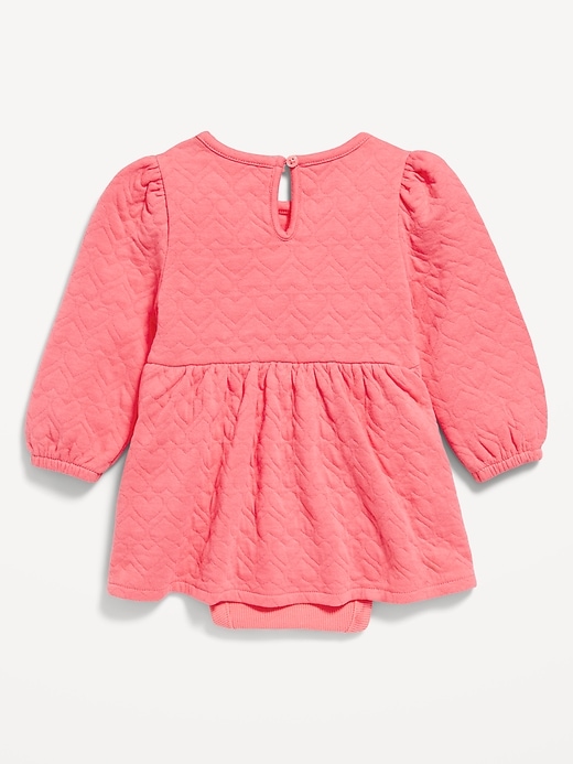 View large product image 2 of 2. Long-Sleeve Quilted Dress for Baby