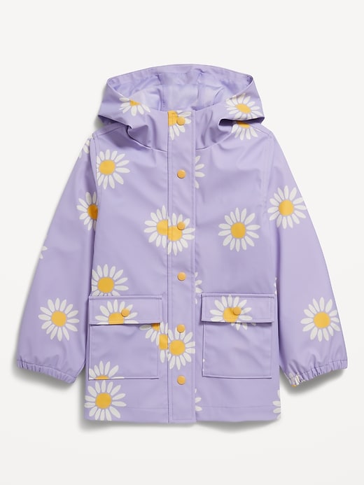 View large product image 1 of 1. Oversized Water-Resistant Hooded Jacket for Girls