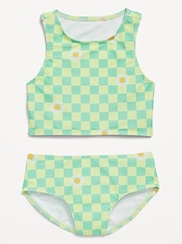 Image number 1 showing, Printed Tankini Swim Set for Girls