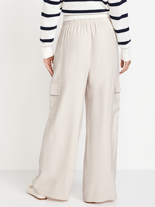 Image number 2 showing, Drapey Cargo Super Wide-Leg Pants