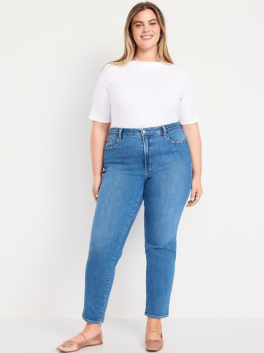 Image number 7 showing, High-Waisted OG Straight Ankle Jeans