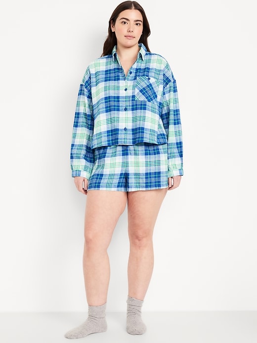 Image number 3 showing, Flannel Pajama Short Set