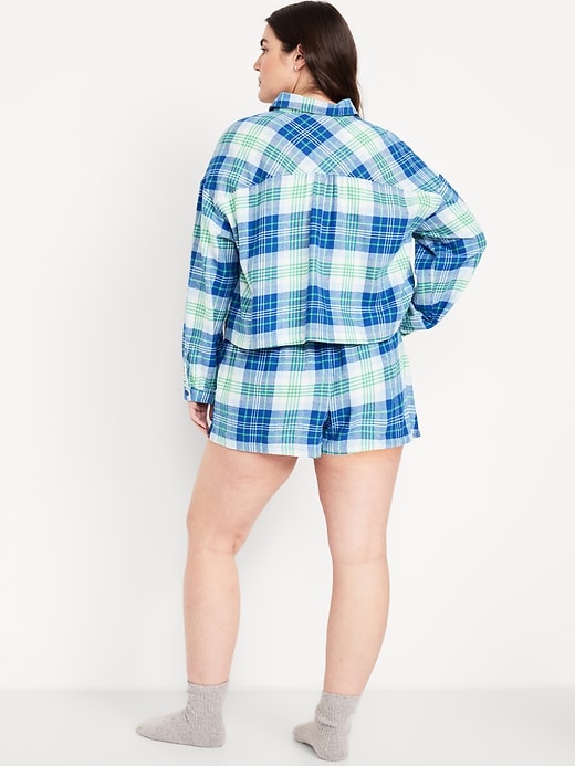 Image number 4 showing, Flannel Pajama Short Set