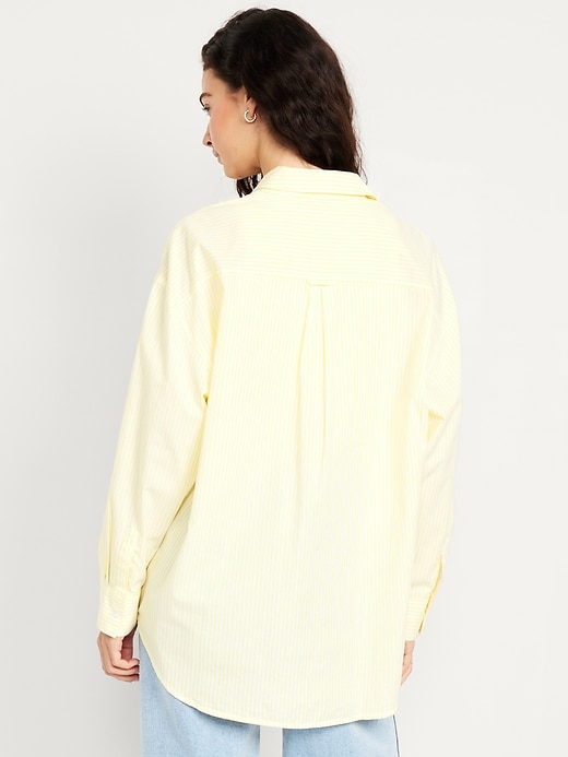 Image number 2 showing, Oversized Button-Down Boyfriend Shirt