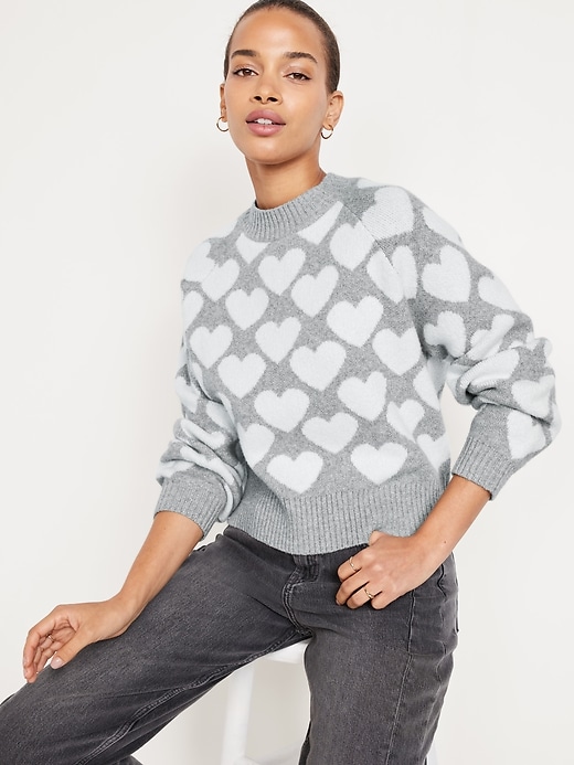 Image number 7 showing, SoSoft Loose Valentine Sweater