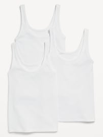 Image number 1 showing, 3-Pack Ribbed Tank Top