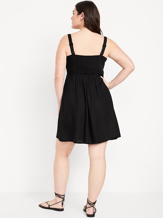 Image number 5 showing, Fit &amp; Flare Crepe Mini Dress