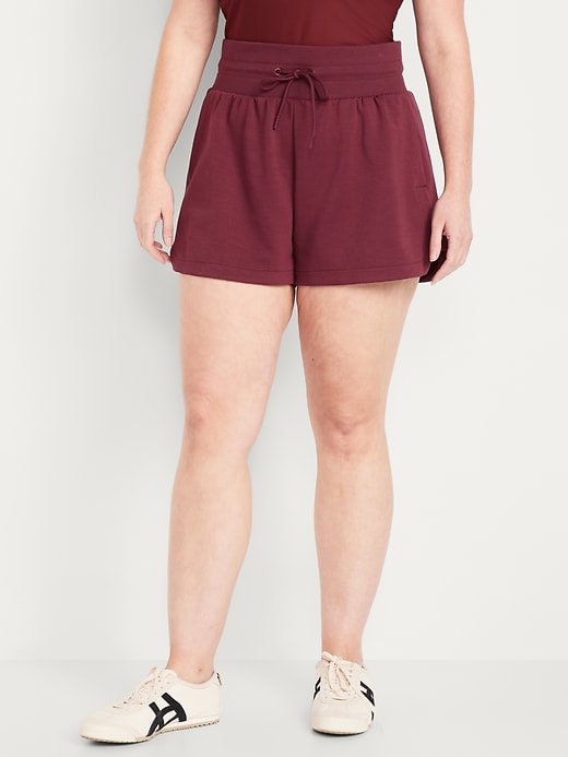 Image number 4 showing, Extra High-Waisted Dynamic Fleece Shorts