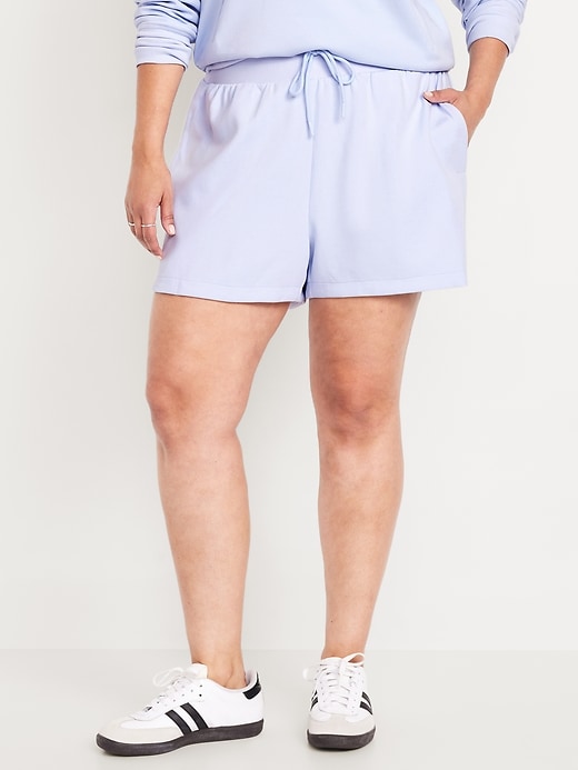 Image number 4 showing, Extra High-Waisted Dynamic Fleece Shorts