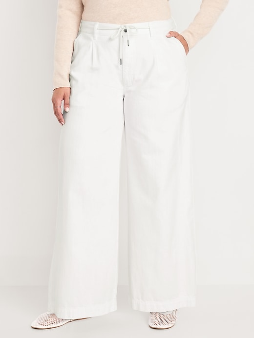 Image number 7 showing, High-Waisted Super Wide-Leg Drapey Pants