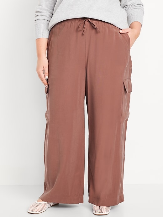 Image number 6 showing, Drapey Cargo Super Wide-Leg Pants