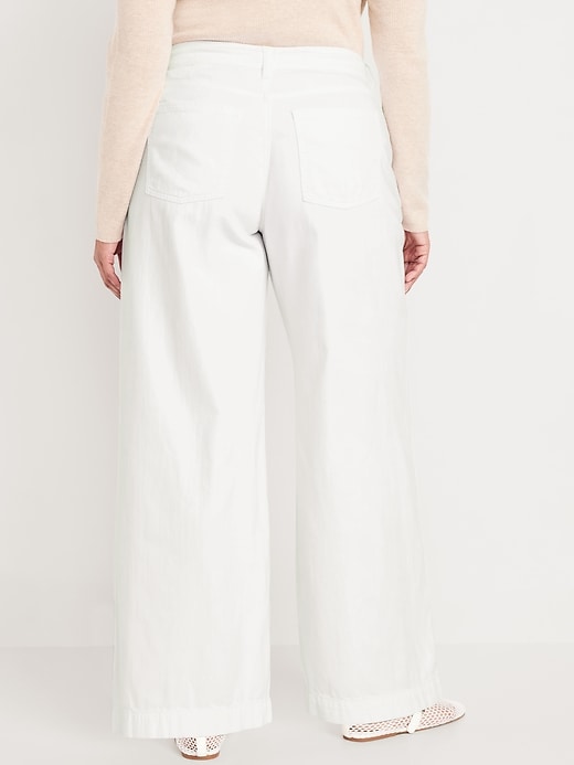 Image number 8 showing, High-Waisted Super Wide-Leg Drapey Pants