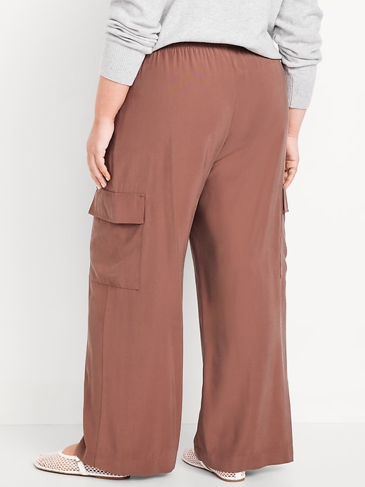 Image number 7 showing, Drapey Cargo Super Wide-Leg Pants