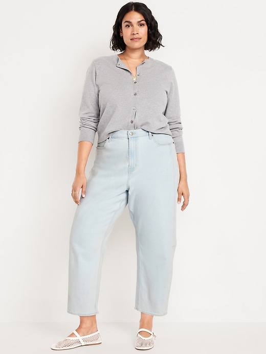 Image number 6 showing, High-Waisted Barrel Ankle Jeans