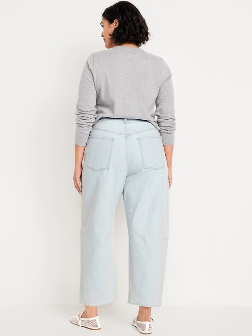 Image number 7 showing, High-Waisted Barrel Ankle Jeans