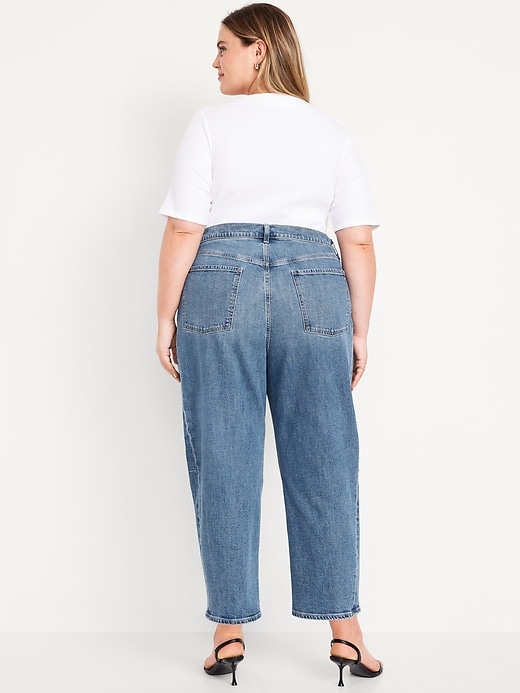 Image number 7 showing, High-Waisted Barrel Ankle Jeans