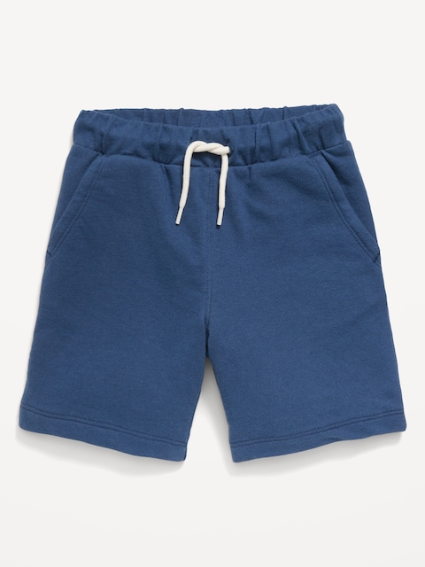 French-Terry Jogger Shorts for Toddler Boys - Obscure Night