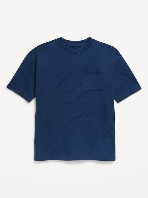 View large product image 2 of 3. Oversized Short-Sleeve Pocket T-Shirt for Boys