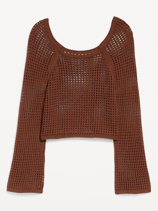 Image number 4 showing, Open-Stitch Bouclé Sweater