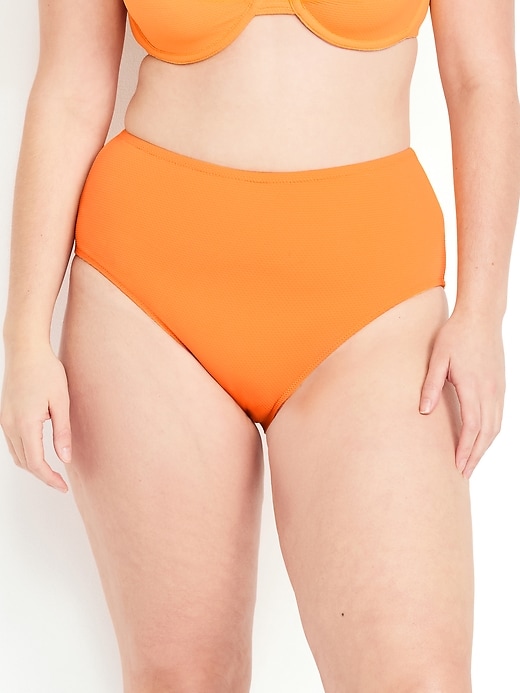 Image number 5 showing, High-Waisted Bikini Swim Bottoms