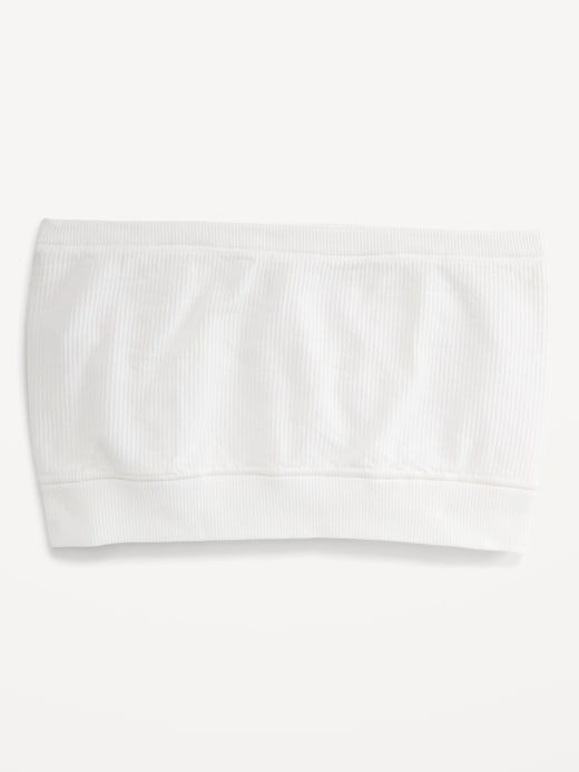 Image number 4 showing, Seamless Ribbed Longline Bandeau Bra
