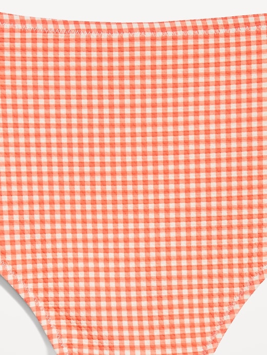 Image number 9 showing, High-Waisted Textured Bikini Swim Bottoms