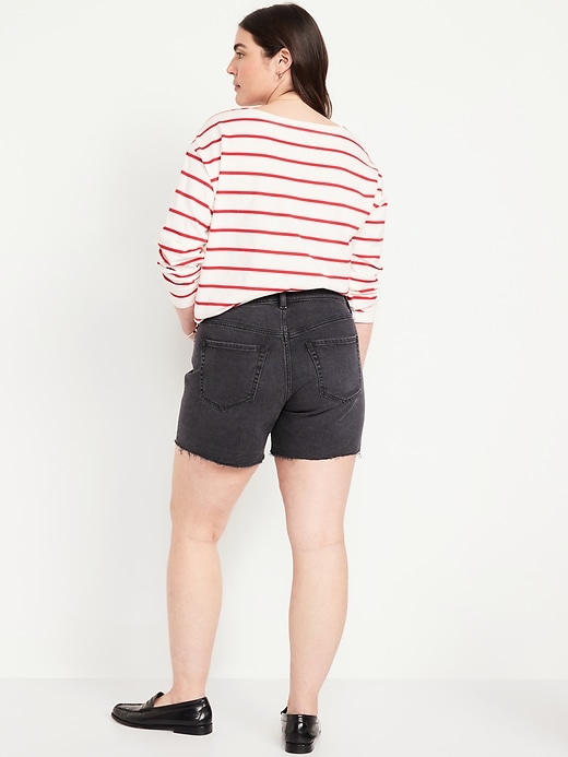 Image number 6 showing, High-Waisted OG Jean Cut-Off Shorts -- 7-inch inseam