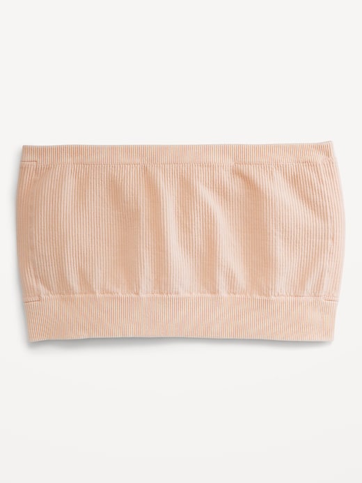 Image number 4 showing, Seamless Ribbed Longline Bandeau Bra