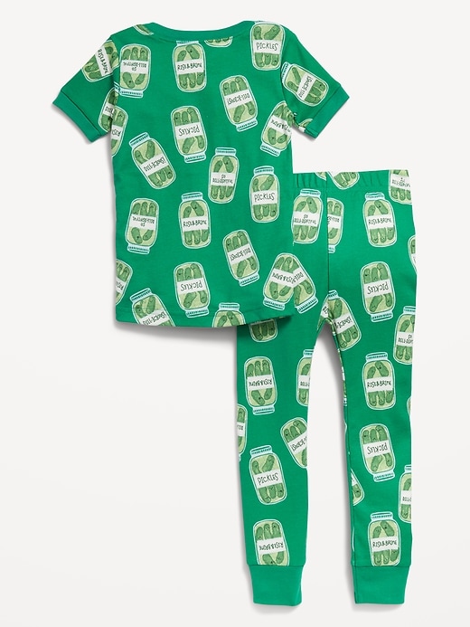 View large product image 2 of 2. Unisex Printed Snug-Fit Pajama Set for Toddler &amp; Baby