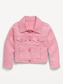 View large product image 3 of 4. Cropped Trucker Twill Jacket for Toddler Girls