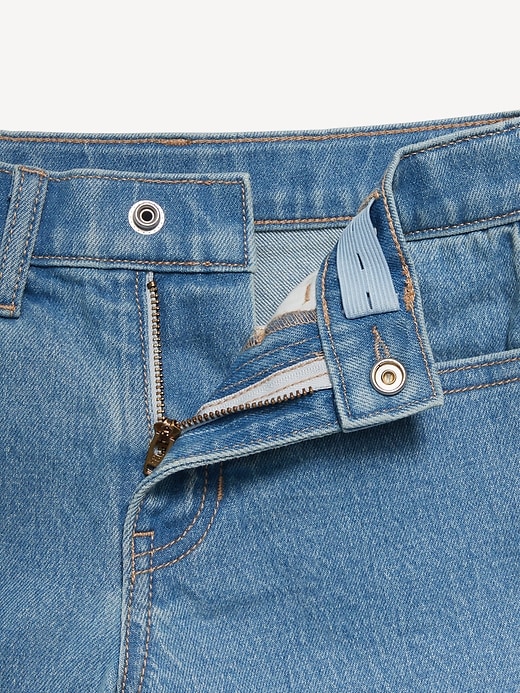 Image number 5 showing, High-Waisted Jean Midi Shorts for Girls