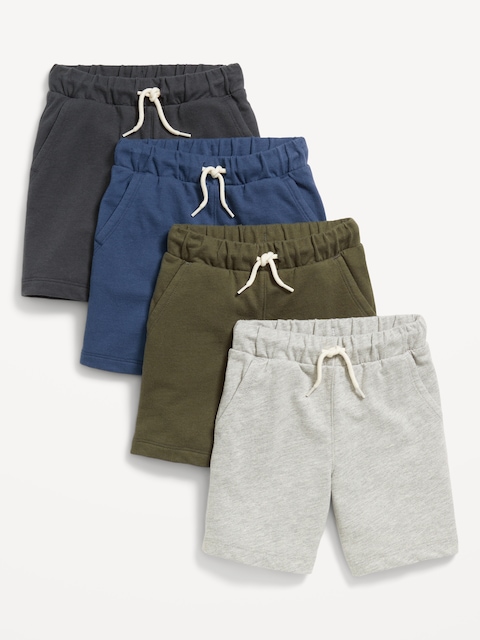 French-Terry Jogger Shorts 4-Pack for Toddler Boys - Heritage Green
