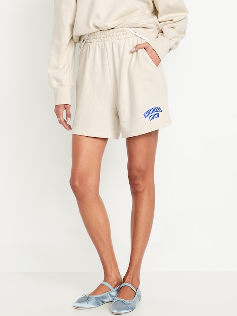 Extra High-Waisted SoComfy Sweat Shorts -- 5-inch inseam