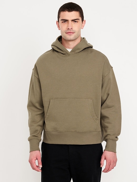 Image number 1 showing, Oversized Cropped Essential Pullover Hoodie