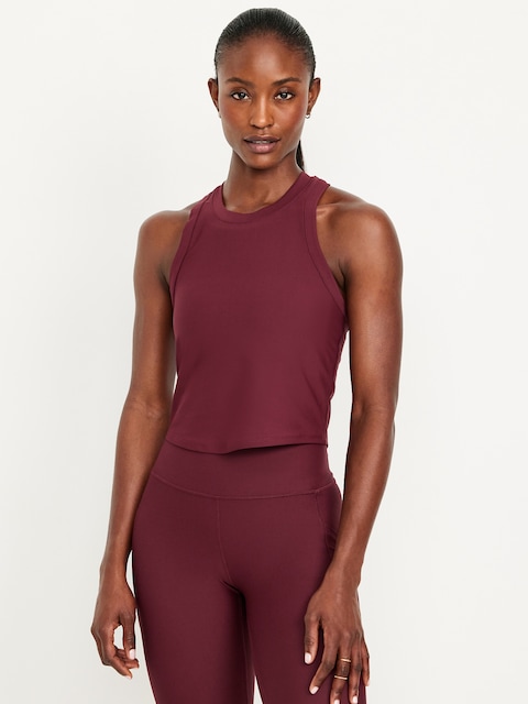 PowerSoft Racerback Tank Top - Red Velvet