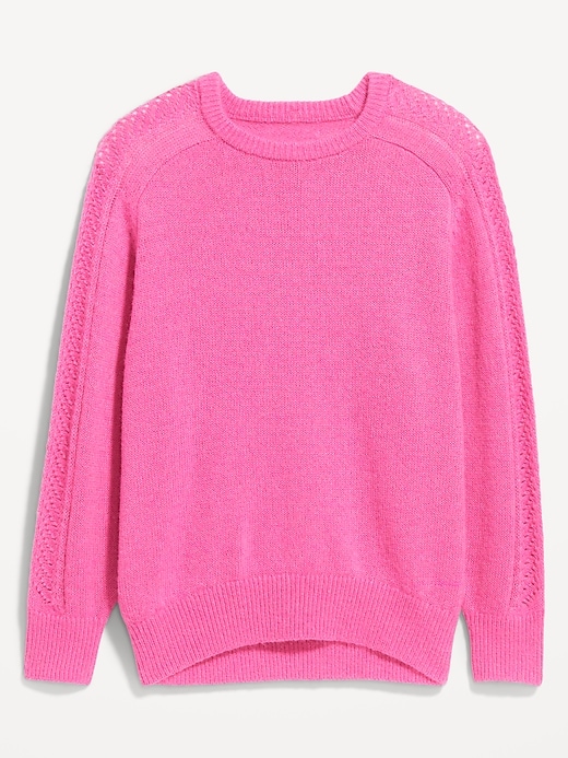 Image number 8 showing, Pointelle Pullover Sweater