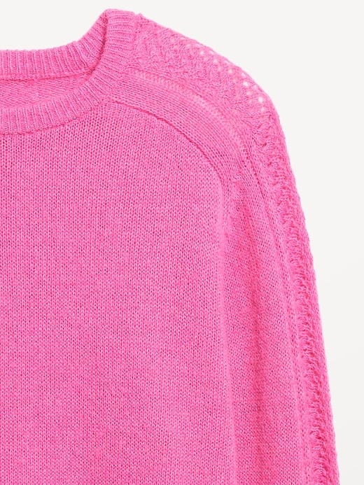 Image number 5 showing, Pointelle Pullover Sweater