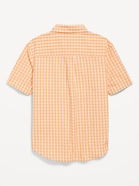 View large product image 3 of 3. Printed Short-Sleeve Poplin Shirt for Boys